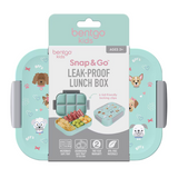 Bentgo Kids Snap & Go Lunch Box With Divider Container Puppies