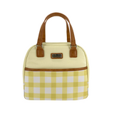Lunch Bag Tote Insulated Cali Lunch Storage Container Daffodil Gingham Yellow