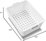 Madesmart Classic Medium Storage Basket Multi-Purpose Organizer 37x27x12cm White