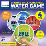 4pcs Water Ring Toss Game Hand Held Sports Balls Themed Skill Game Sporting