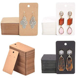 200pcs Earring Cards Jewellery Cardboard Paper Jewelry Display 9x5cm - KRAFT