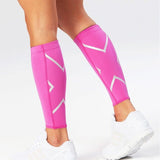2PCS Compression Calf Sleeve Leg Brace Support Pain Relief Gym Running Pink M
