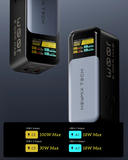 100W USB-C GaN Charger USB C Fast Charging Station Travel USBC Powerboard 2 Out