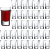 36pcs Clear Heavy Base Shot Glasses Whiskey Glass Set Barware Bar Drink 40ml