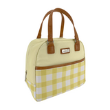 Lunch Bag Tote Insulated Cali Lunch Storage Container Daffodil Gingham Yellow