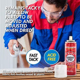 4PCE Adhesive Multipurpose Spray Office Central Acid Free Strong Bond 150ml