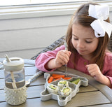 Melii Divided Silicone Suction Plate Kids Plate Meal Design Kitchen - Bulldog