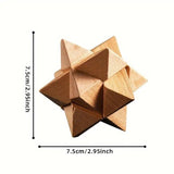 Beechwood Octagon Ball Puzzle Magic Brain Teasers Toy Intelligence Game Puzzles