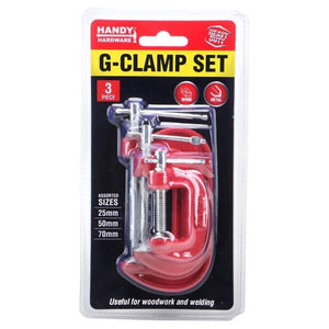 3pcs G - Clamp Handy Hardware Industrial Strength Swivel Pad Design Set