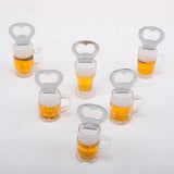 6PK Beer Mug Shaped Bottle Opener with Magnet Bottle Opener Assorted