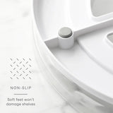 (Turntable with Mat) - YouCopia Mat FridgeView Turntable, 28cm , White