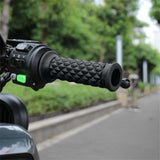 Motorcycle Rubber Gel Hand Grips For 7/8in 22mm Handlebar Sports Bike Universal