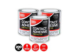 2pk Adhesive Glue Contact Weatherproof Strong Flexible Handy Hardware 200ml