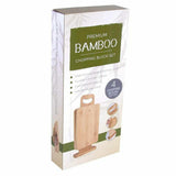 4 Pieces Chopping Block Set With Display Stand Natural Bamboo Cutting 22x14cm