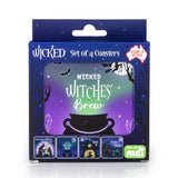 Wicked Coasters Set of 4 Set Kitchen Drinkware Witches Brew