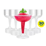 30PCE Cocktail Glasses Disposable Durable Leak Resistant Party Central 120ml