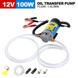 12V Portable Electric Oil Transfer Extractor Fluid Suction Pump Diesel Siphon