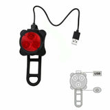 2pcs USB Rechargeable Bicycle Bike Lights Waterproof Front Rear Tail Lamp