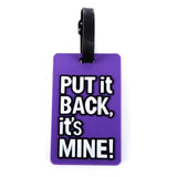 4PK Luggage Tag Travel ID Tags Plastic Address Name Label Bag School Backpack