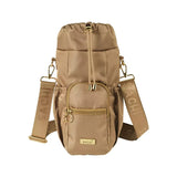 Sachi Crossbody Insulated Bottle Bag Cooles Tote Carrier Purse Latte