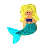 2PK Mermaid Cookie Cutter Biscuit Cookie Dough Gingerbread Blue 11.4cm