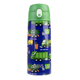 Oasis Stainless Steel Double Wall Insulated Bottle w/sipper 550ml Garbage Trucks