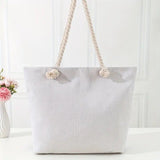 Blue Eye Printed Casual Versatile Linen Fabric Tote Bag Ethnic Style Yoga