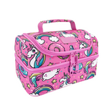 Sachi Insulated Double Decker Lunch Bag Tote Storage  Style 235 - Unicorn