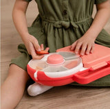 GoBe Snack Spinner Lunchbox Kids Snack Spinner Combo Bento Box - Watermelon Pink