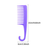 2x Hair Comb Large Wide Tooth Comb Shower Curl Wet Bathroom Antistatic Assorted
