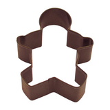 2PK Gingerbread Boy Cookie Cutter Biscuit Cookie Dough Gingerbread Brown 9cm