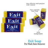 3PCE Exit Soap Instant Stain Remover Blocks Unscented Biodegradable 50g