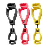 3PK Interlock Glove Clip Holder Guard Safety Carabiner Hook Work Clamp Grabber
