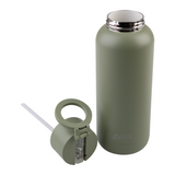 Oasis Mag-Grip Stainless Steel Moda Drink Bottle 1L Phone Selfie - Olive Green