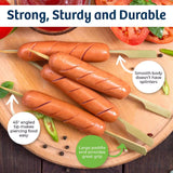 50PCE Bamboo Skewers Paddle Handles Sturdy Durable Home Master 25cm