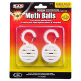 6PCE SAS Mothballs Non-Toxic Cage 70G Moths Bedroom Office Storage