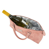 Sachi Wine Purse - Faux Leather Blush