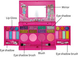 Non Toxic Girls Makeup Kit for Kids Washable Fashion Makeup Set Girls Play Cosmetics Set, Kids Makeup Kit for Girls Princess Real Washable Cosmetic 3+ Year Old Girl Birthday Gifts Pretend Play Toys