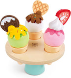 Hape Scoop & Serve Ice Cream Set Wooden Pretend Play