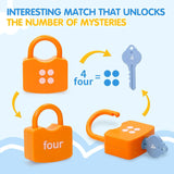 AKILION Montessori Lock and Key Toddler Learning Toy