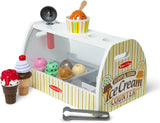 Melissa & Doug Scoop & Serve Ice Cream Counter Pretend Set 28pc Multi-Coloured
