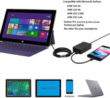 65W Power Adapter Charger for Microsoft Surface ProX Pro7,6, 5, 4 6ft Power Cord