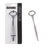 Bartender Bottle Opener White Nickel Plated