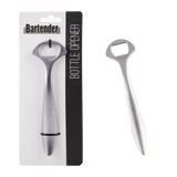 Bartender Bottle Opener White Nickel Plated