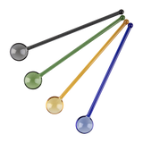 Bartender 4 Piece Glass Drink Stirrers Set Assorted Colours