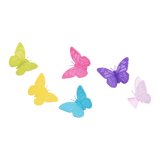 Bartender 6 Piece Silicone Butterflies Drink Marker Set Assorted Colours