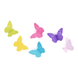Bartender 6 Piece Silicone Butterflies Drink Marker Set Assorted Colours