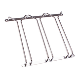 Bartender Triple Glass Stemware Rack Chrome 28 cm