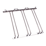Bartender Triple Glass Stemware Rack Chrome 28 cm