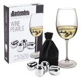 Bartender Stainless Steel Wine Pearls Set of 4